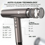 Super Powerful Hair Dryer-Coffee-colored
